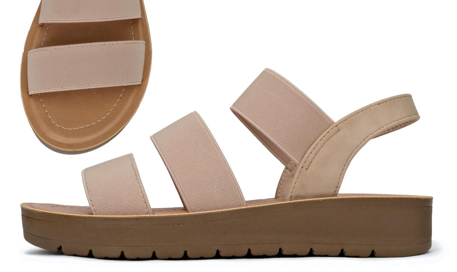 SANDALIA BUTTON ELASTICA BEIGE