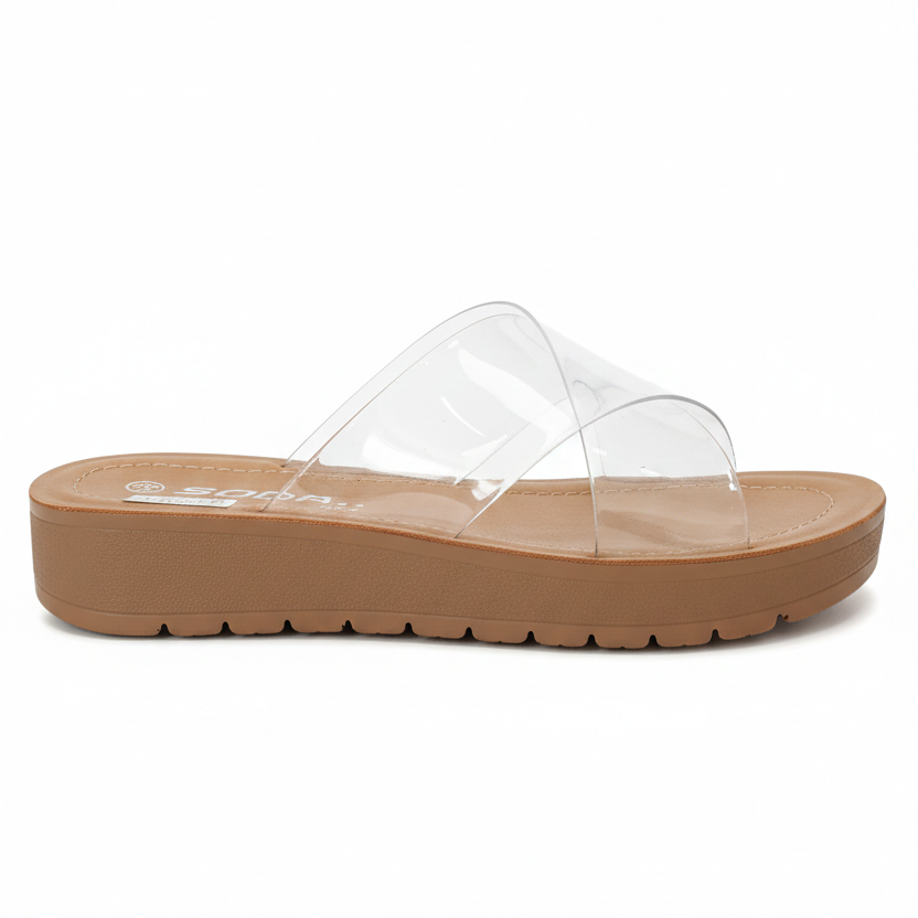 SANDALIA SENNET TRANSPARENTE
