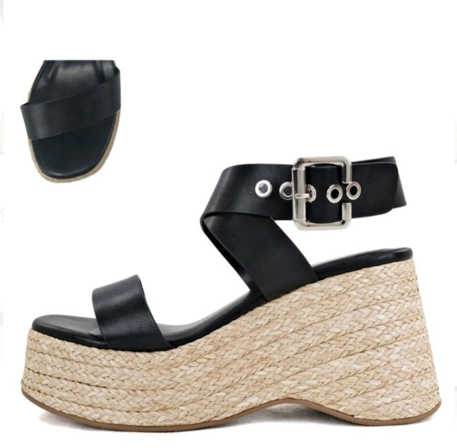 PLATAFORMA NEGRA MIRANDASS DE HEBILLA